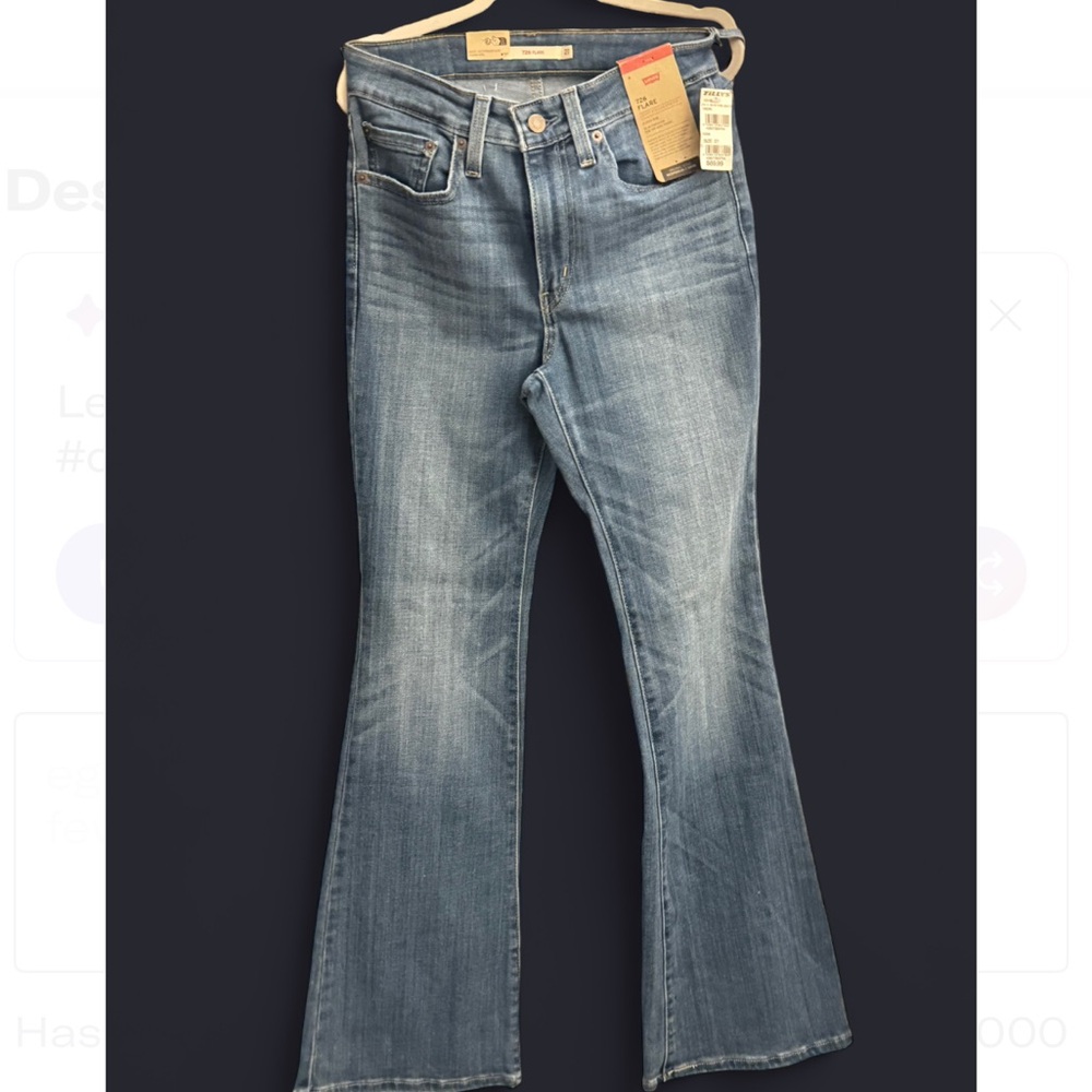 Levi's Blue Denim 726 Flare Jeans
